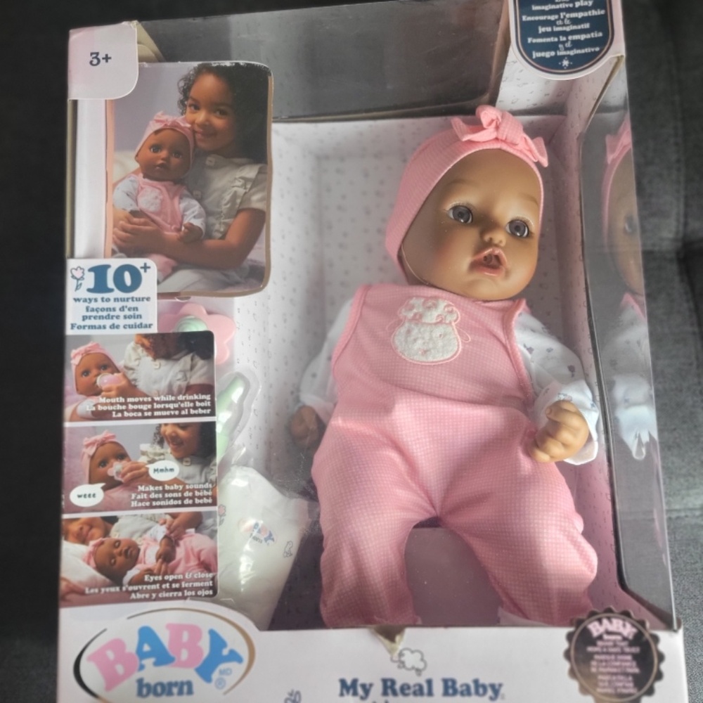 NIB Baby Born My Real Baby Harper Interactive Doll With Accessories